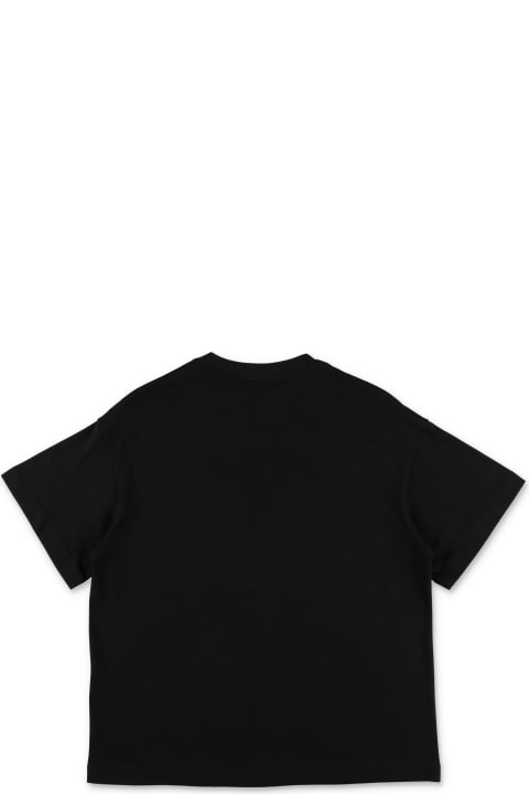 Fendi T-Shirts & Polo Shirts for Boys Fendi Fendi T-shirt Nera In Jersey Di Cotone Bambino