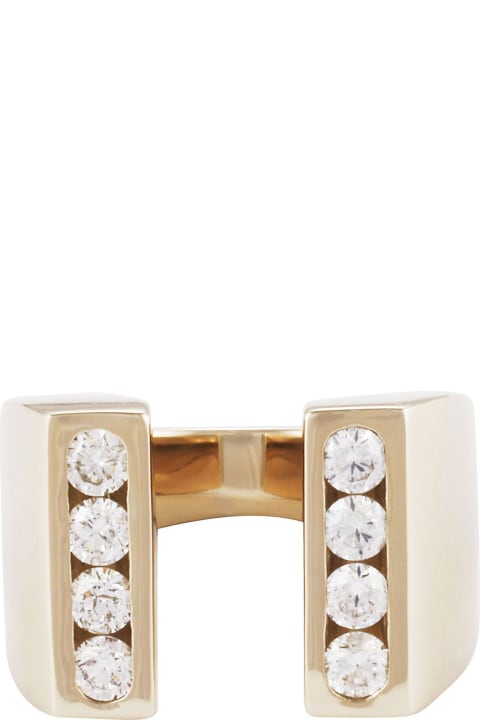 Rings for Women Lo Spazio Jewelry Lo Spazio Diamond U  Ring
