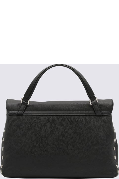 メンズ新着アイテム Zanellato Black Leather Postina S Top Handle Bag