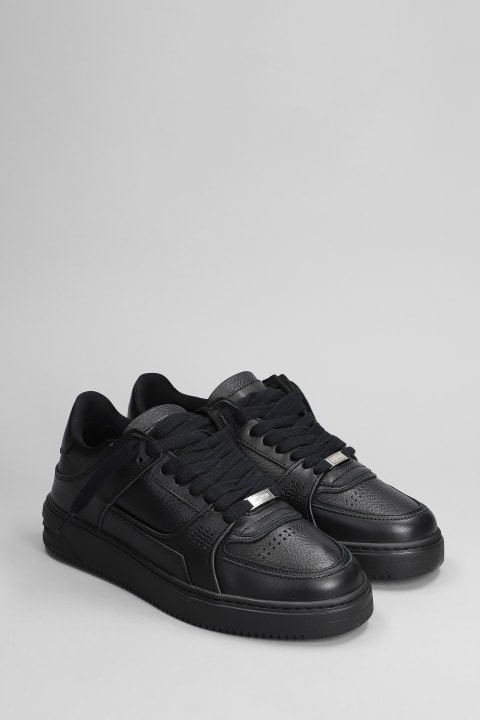 Fashion for Men REPRESENT Apex Sneakers In Black Leather Sneakers