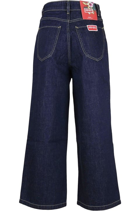 Mid-rise Wide-leg Cropped Jeans