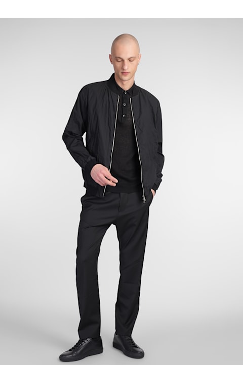 Barena for Women Barena Blus Bomber Jacket In Black Cotton
