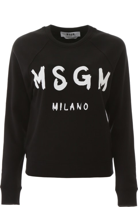 Fashion for Women MSGM Brushed Logo Sweatshirt