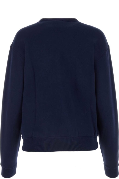 Clothing for Women Polo Ralph Lauren Navy Blue Cotton Blend Sweatshirt