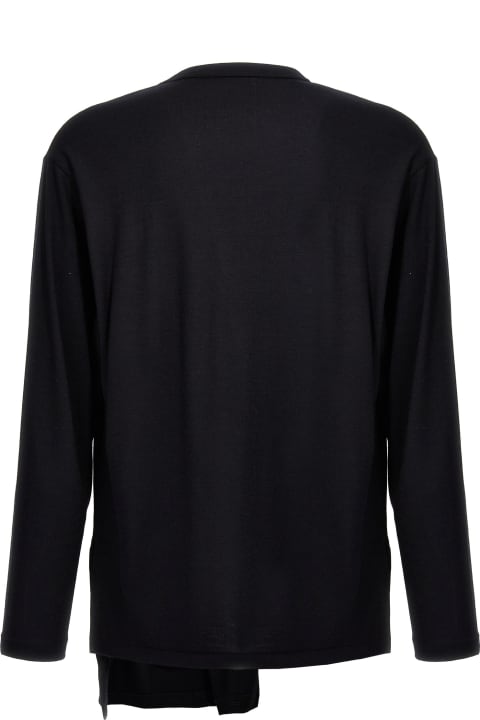 メンズ Yohji Yamamotoのニットウェア Yohji Yamamoto Oblique Buttons Sweater