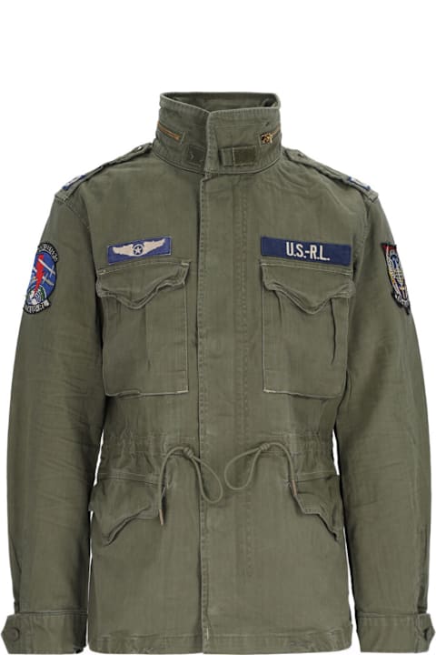 آخر صيحات الموضة من القسم الرجالي Polo Ralph Lauren Military Jacket With Patch