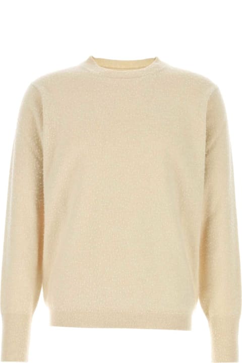 سترات صوف وبدل رياضية لـ القسم الرجالي Maison Margiela Sand Cashmere Blend Sweater