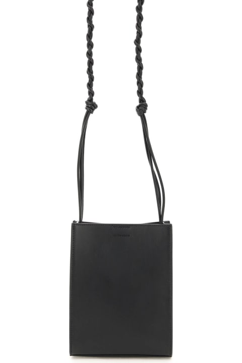 Hi-Tech Accessories for Men Jil Sander Tangle Crossbody Bag In Black Leather