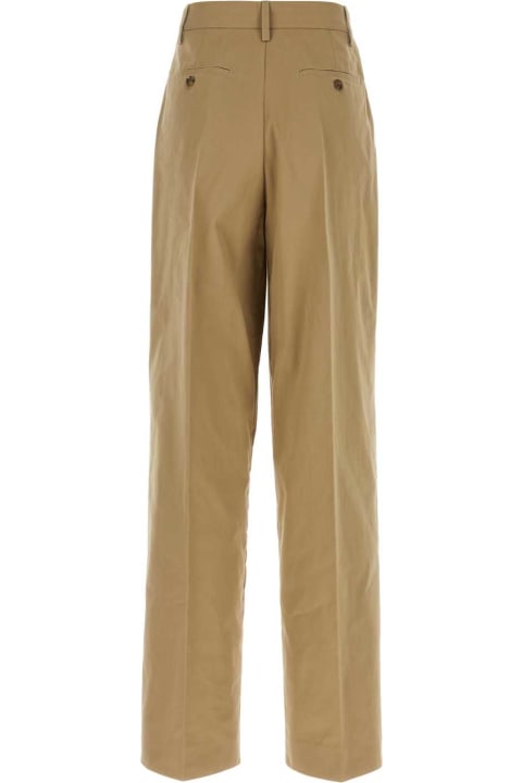 Prada Pants & Shorts for Women Prada Beige Cotton Pant