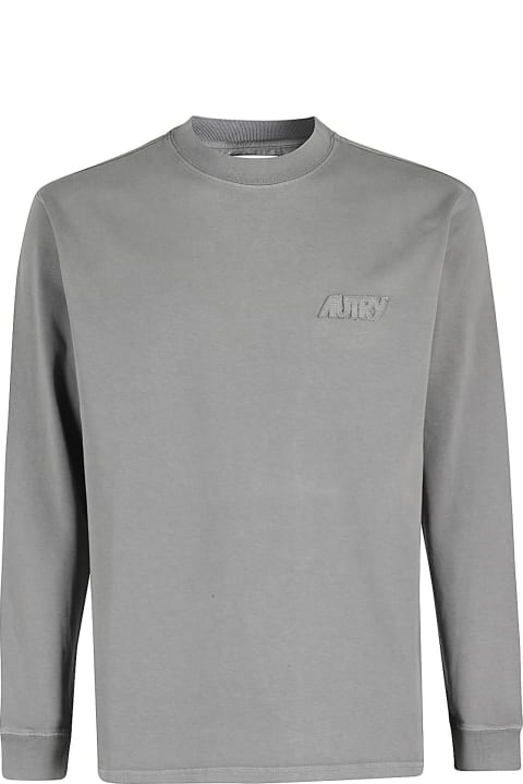メンズ ニットウェア Autry Ls T Shirt Main Unisex Heavy Co Stone
