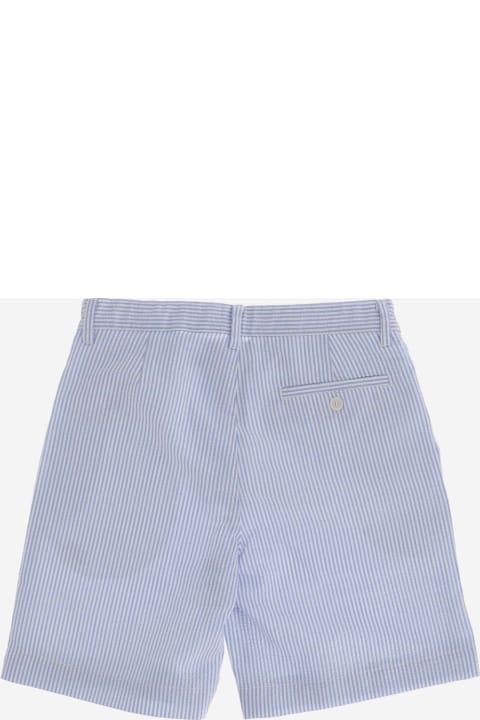 Il Gufo Bottoms for Boys Il Gufo Cotton Short Pants With Striped Pattern