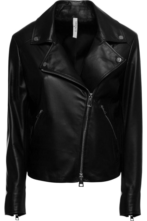 Black Supreme Leather Woman's Jacket