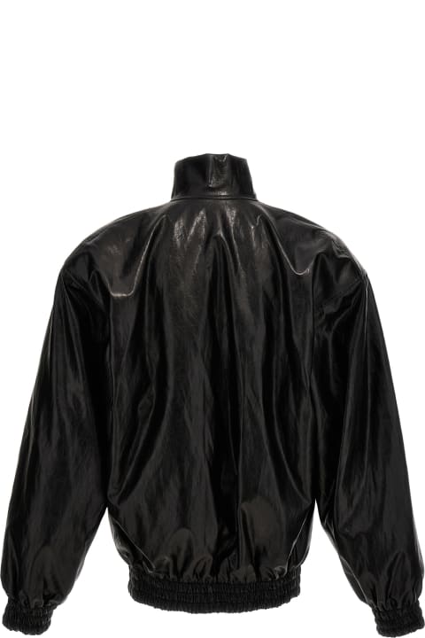Eco Leather Bomber Jacket