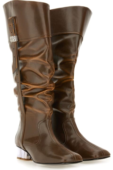 Ganni Boots for Women Ganni Slouchy Boot "butterfly"