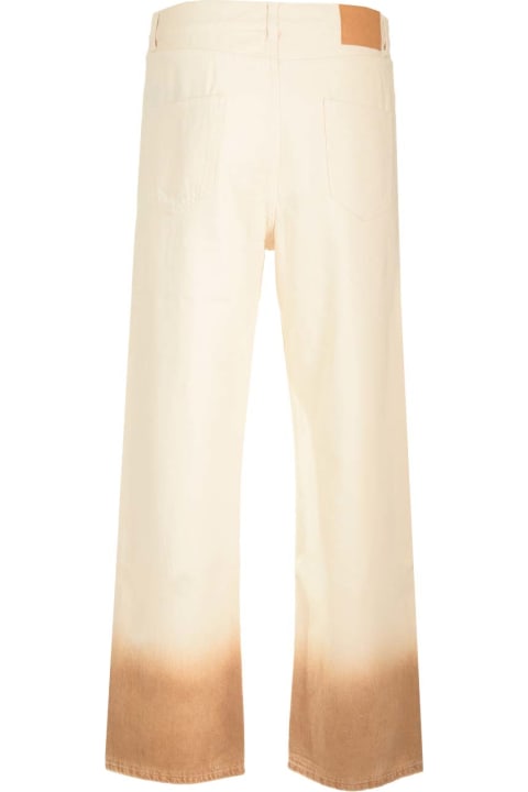Alanui Pants for Men Alanui Straight Jeans With Dip-dye Effect