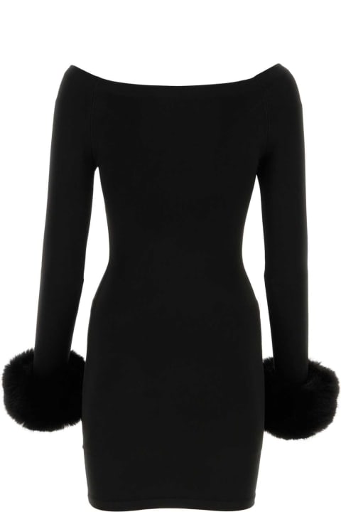 ウィメンズ新着アイテム Alexander Wang Black Stretch Nylon Mini Dress