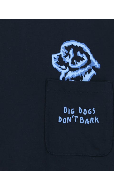 Fay Topwear for Men Fay X Pietro Terzini 'big Dogs Don't Bark' T-shirt