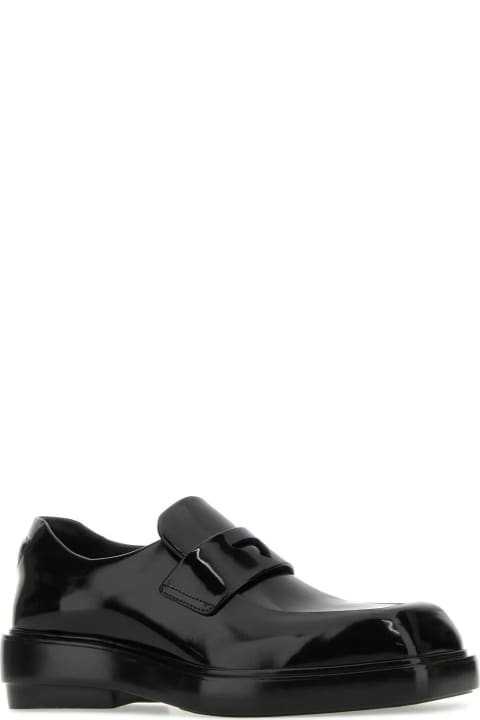 Prada Flat Shoes for Women Prada Black Leather Loafers