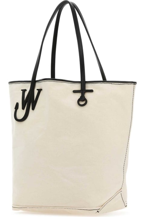 Fashion for Women J.W. Anderson Ivory Canvas Shopping Bag