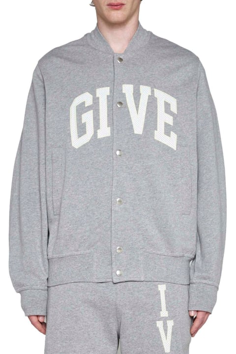 メンズ新着アイテム Givenchy Logo Printed College Varsity Jacket