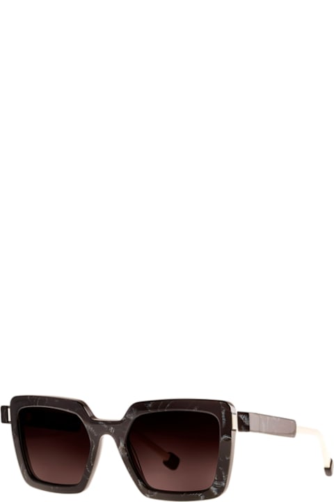 Theo Eyewear for Kids Theo Eyewear Theo Eyewear Pedal Pedal 1 Astrakhan/ Cappuccino White Sunglasses