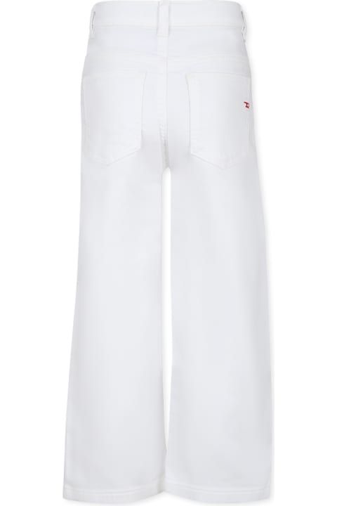 ملابس تحتية لـ بنات Diesel White Jeans For Girl With Logo