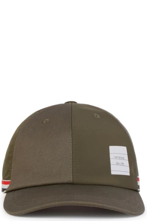Thom Browne Hats for Men Thom Browne Green Cotton Baseball Cap