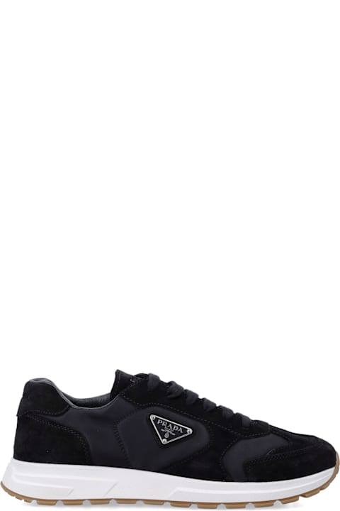 Homeware Prada Prada Prax Re-nylon And Suede Sneakers