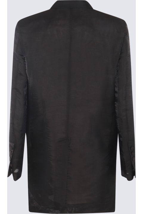 Clothing for Men Rick Owens Black Silk Blazer