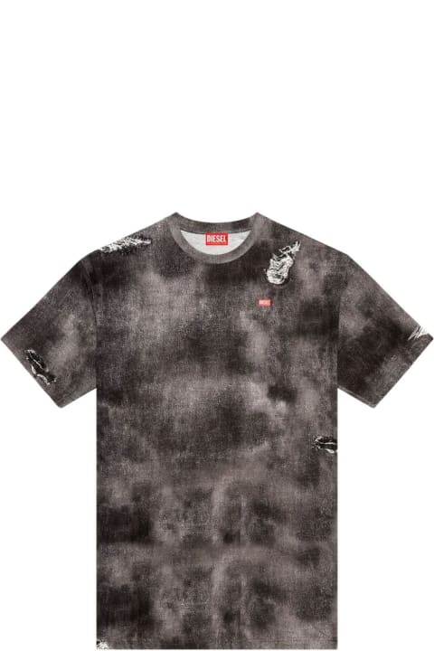 Fashion for Men Diesel Diesel T-shirts And Polos Grey