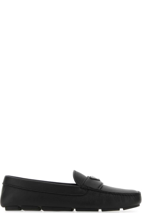 Prada Shoes for Men Prada Black Leather Loafers