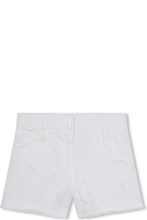 Givenchy for Girls Givenchy Givenchy Kids Shorts White