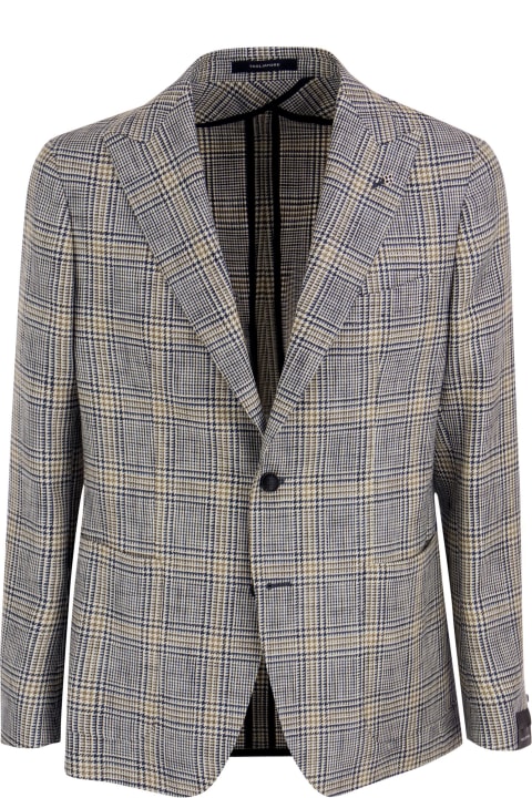 Suits for Men Tagliatore Jacket With Tartan Pattern