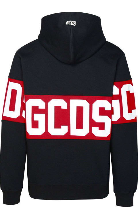 GCDS Fleeces & Tracksuits for Women GCDS Logo Printed Drawstring Hoodie