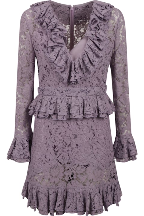 أدوات منزلية Valentino Garavani Ruffled Floral Laced Dress
