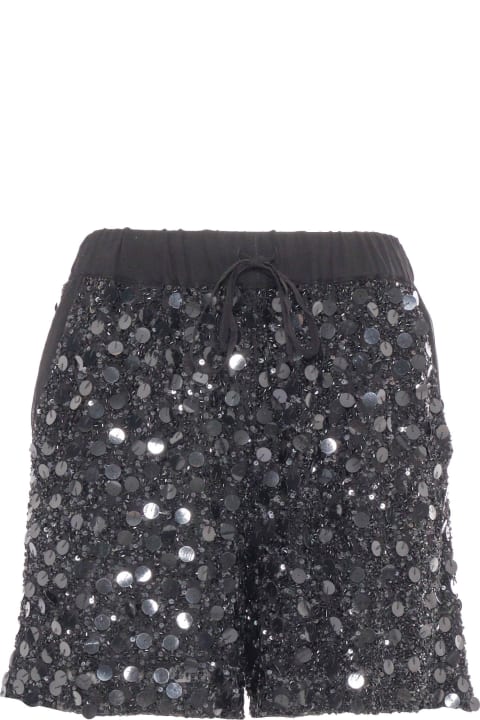 Parosh for Women Parosh Black Shorts With Sequins