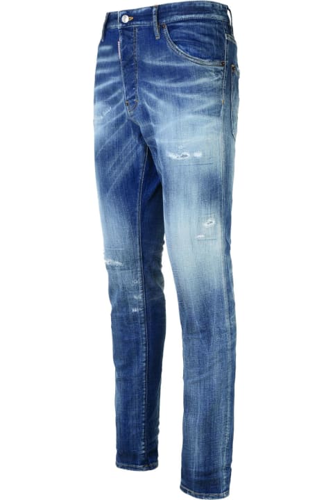 Dsquared2 Pants for Men Dsquared2 'cool Guy' Blue Cotton Denim Jeans
