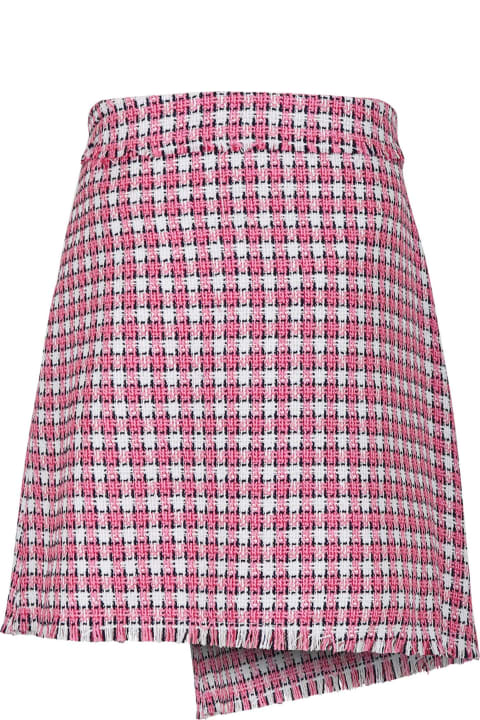 Fashion for Girls MSGM Pink Skirt For Girl With Logo