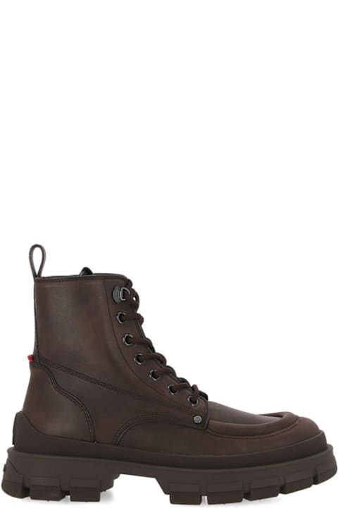 آخر صيحات الموضة من القسم الرجالي Moncler Hevea City Lace-up Boots