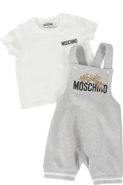 ベビーボーイズ Moschinoのボディスーツ＆セットアップ Moschino 2 Pa Tshirt E Salopette
