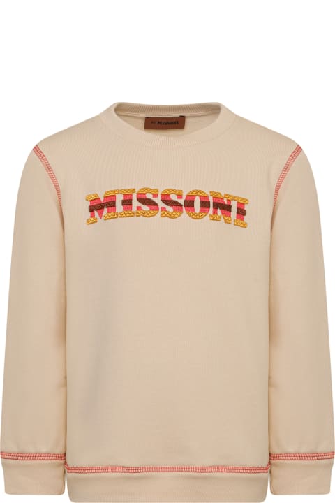 Missoni Kids Sweaters & Sweatshirts for Boys Missoni Kids Felpa Con Logo