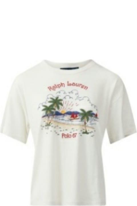 ウィメンズ Polo Ralph Laurenのトップス Polo Ralph Lauren Short Sleeves T-shirt