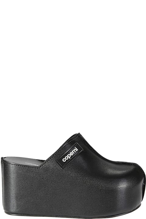 Coperni الصنادل لـ السيدات Coperni Logo Patch Clog Wedge