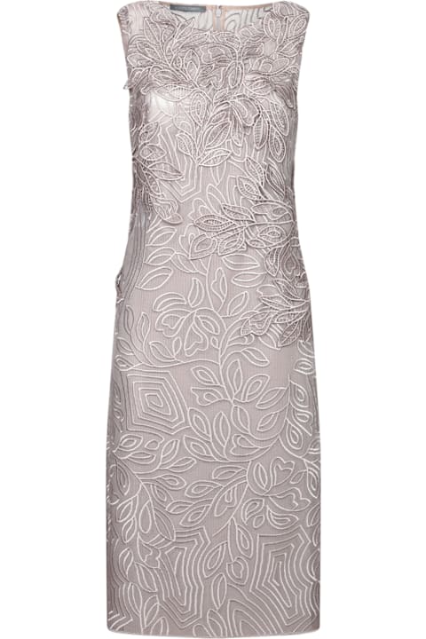 Homeware Alberta Ferretti Folie Beige Macramã© Sheath Dress