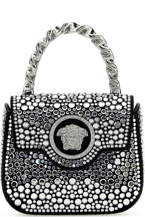 Versace Bags for Women Versace Embelished Leather La Medusa Handbag