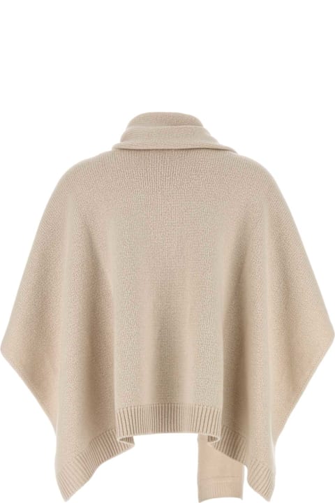 Fendi Clothing for Women Fendi Sand Cashmere Poncho
