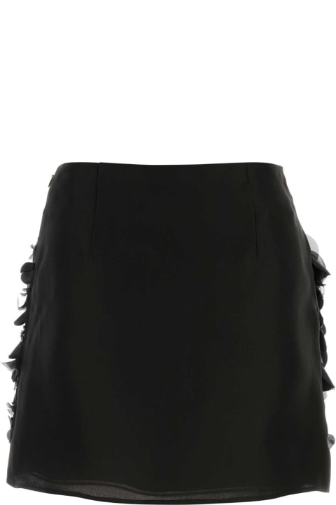 Prada for Women Prada Black Silk Mini Skirt
