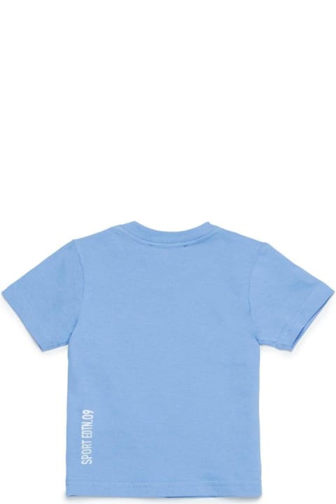 Topwear for Baby Girls Dsquared2 Logo-printed Crewneck T-shirt