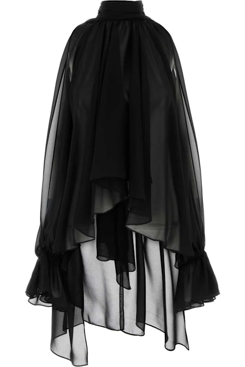 Blumarine ملابس علوية لـ السيدات Blumarine Black Georgette Blouse