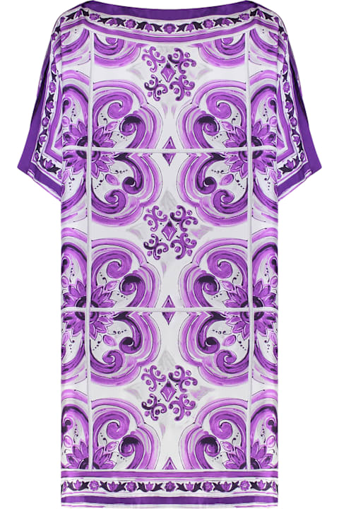 Homeware Dolce & Gabbana Printed Silk Twill Kaftan